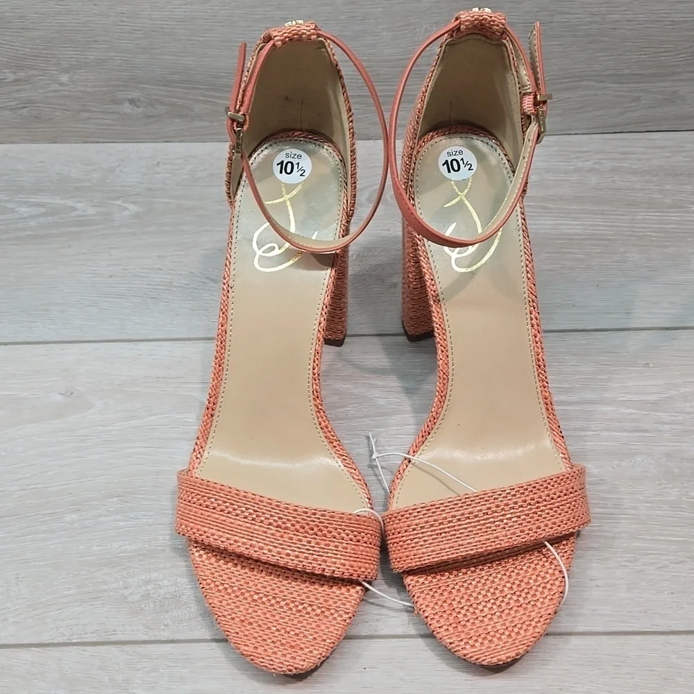 Sam Edelman Women YARO perla pink high Heels Sandals Sz 10.5